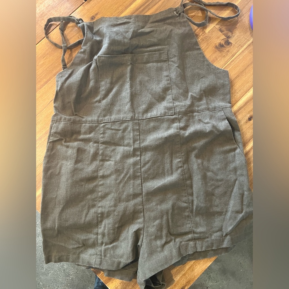 Natural Life linen Shortalls sz Medium